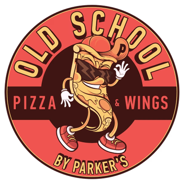 Old School Pizza and Wings Logo
